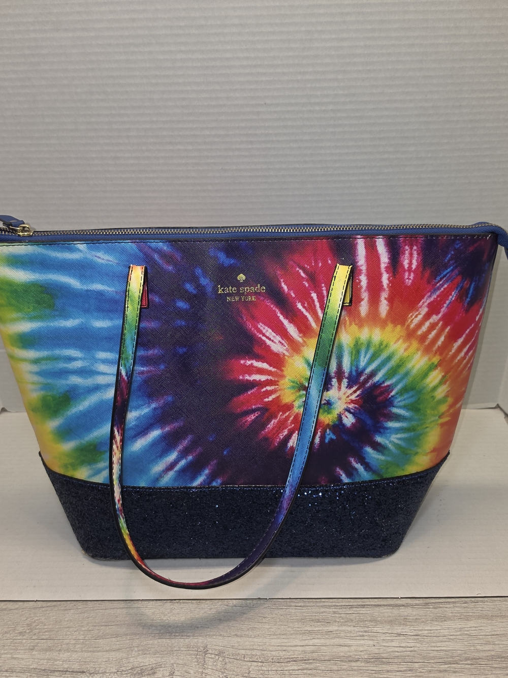 Kate Spade New York Tie Dye Tote Bag With Slim Card Holder